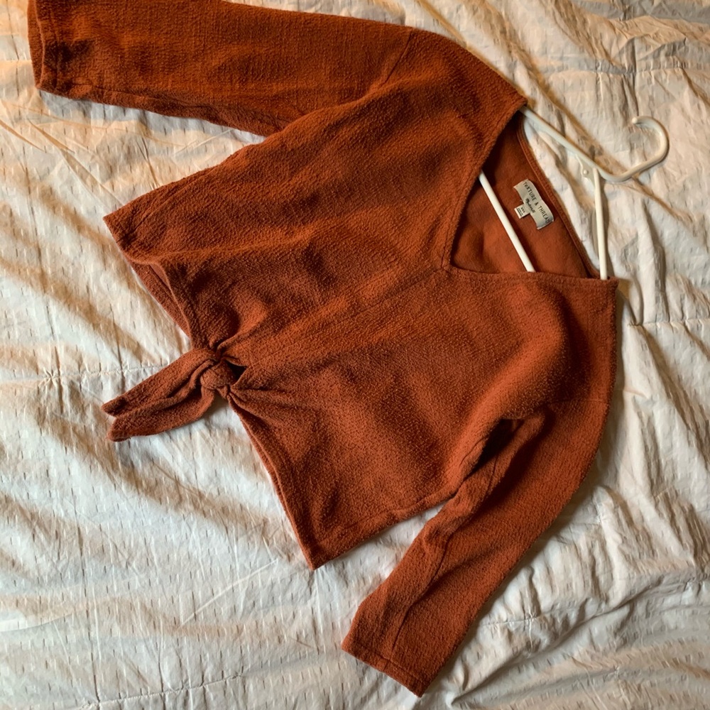 Madewell burnt orange top